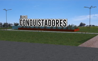 Se inicio en la Localidad la Obra que portará el nombre de “LOS CONQUISTADORES”